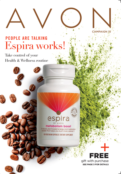 Currently Shopping Avon Campaign 13 Brochure: PEOPLE ARE TAKING Espira works!