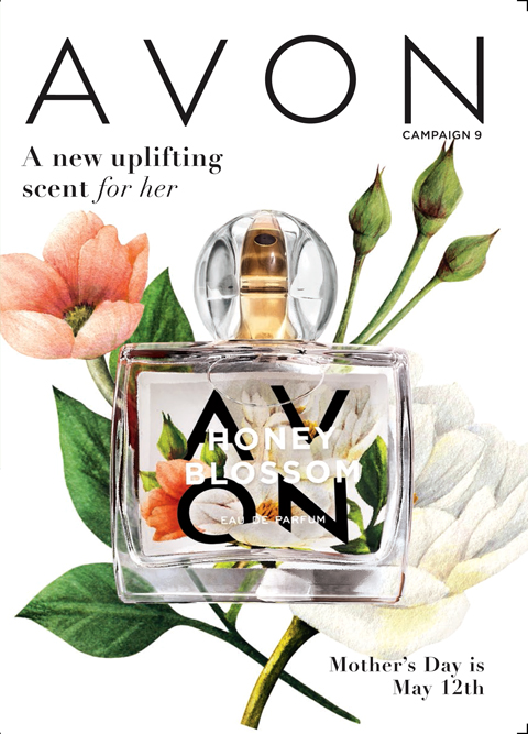 Currently Shopping Campaign 9 Brochure: A new uplifting scent for her, HONEY BLOSSOM. Mother’s Day is May 12th.