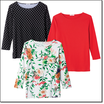 One tee, endless ways to build looks. GREAT STYLE, GREAT PRICE $19.99 each.